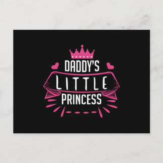 Daddys Little Princess Postcard