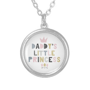 Daddy's Little Princess Silver Plated Necklace