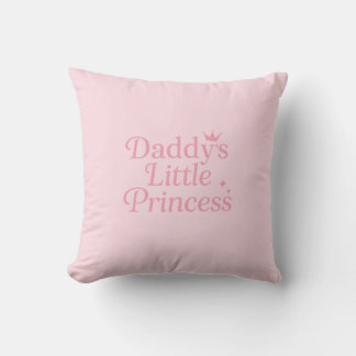 Daddy's Little Princess Throw Pillow