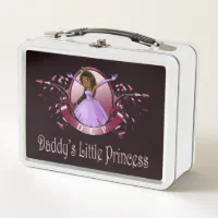 Personalized Lunch Box for Black Girls African American Lunch Box With Princess  Princess Lunch Carrier Black Girl Fairy Lunch Bag 