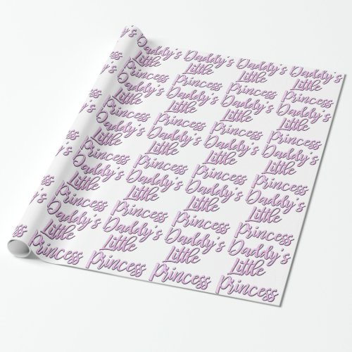 Daddys Little Princess Wrapping Paper