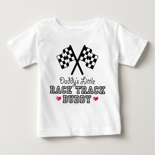 Daddys Little Race Track Buddy Baby Long Sleeve T Baby T_Shirt