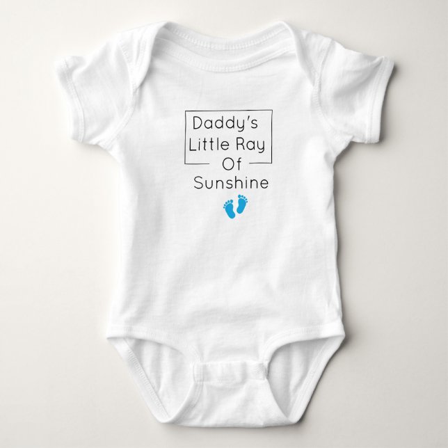 daddy's little ray of sunshine Daddy Baby Gift Bodysuit (Front)