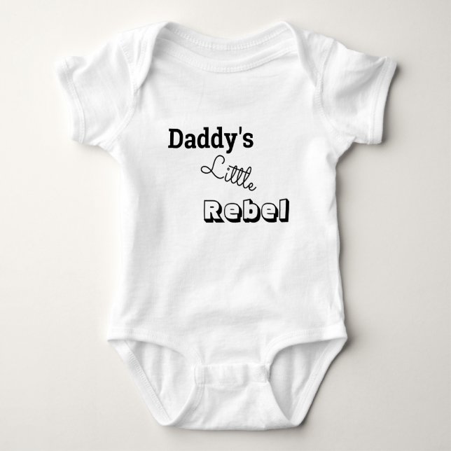 daddy's little rebel baby bodysuit (Front)