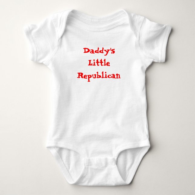 Daddy's Little Republican Baby Bodysuit (Front)