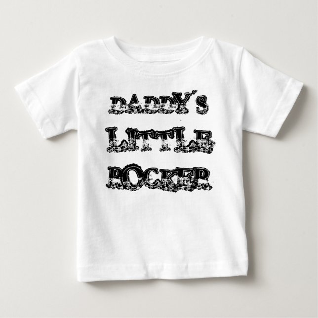 DADDY'S LITTLE ROCKER BABY T-Shirt (Front)