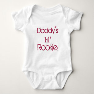 Daddy's Little Rookie Baby Bodysuit