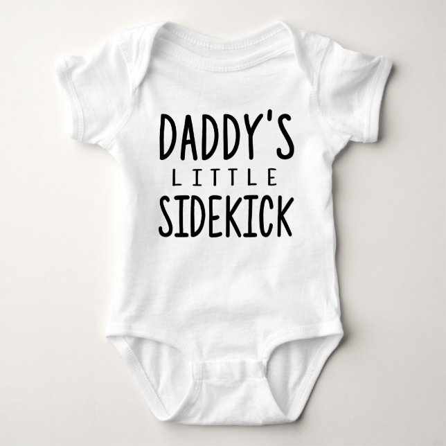 Daddy's Little Sidekick Baby Bodysuit (Front)