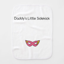 Daddy's Little Sidekick superhero mask pink