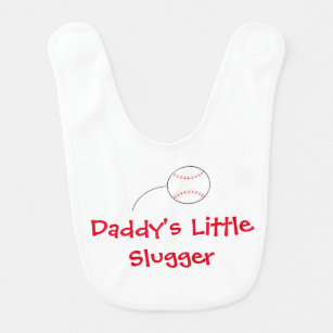 "Daddy's Little Slugger" Baby Bib
