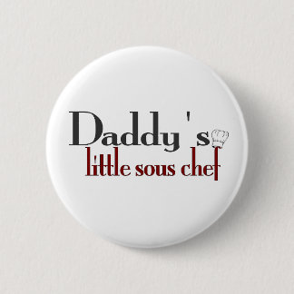 Daddy's little sous chef pinback button