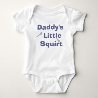 Daddy's Little Squirt -Boy Baby Bodysuit
