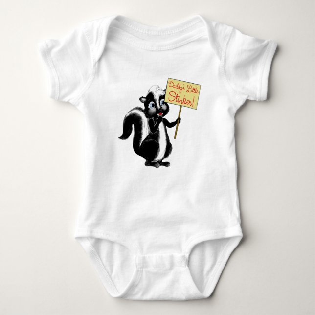 Daddy's Little Stinker Baby Bodysuit (Front)