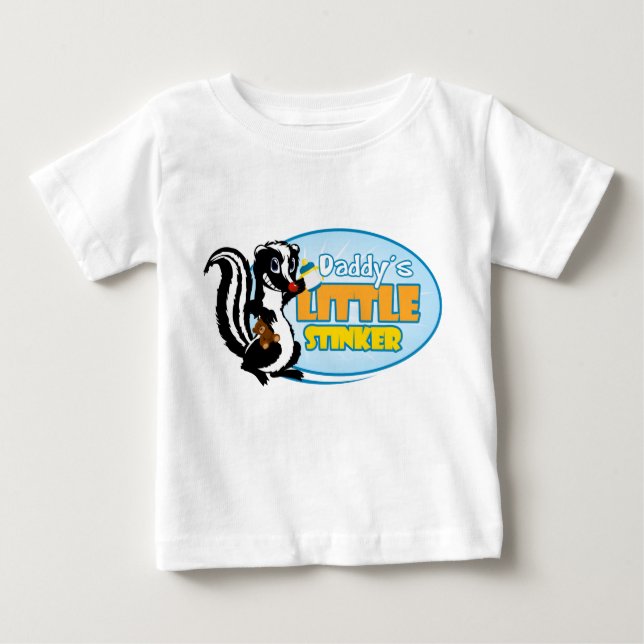Daddy's Little Stinker Baby T-Shirt (Front)