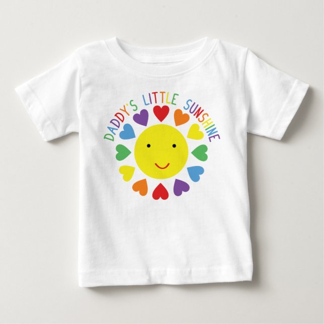 Daddy's Little Sunshine Baby T-Shirt (Front)