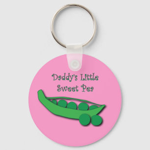 Daddy's Little Sweet Pea Keychain