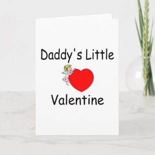 Daddy's Little Valentine Holiday Card