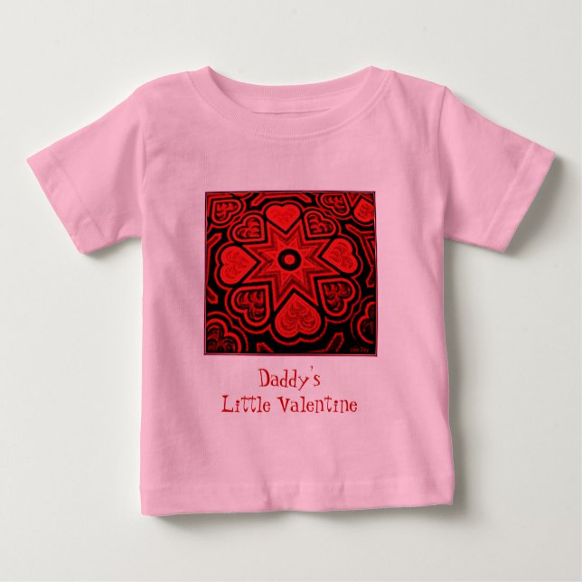 'Daddy's Little Valentine' Infant's T-shirt (Front)