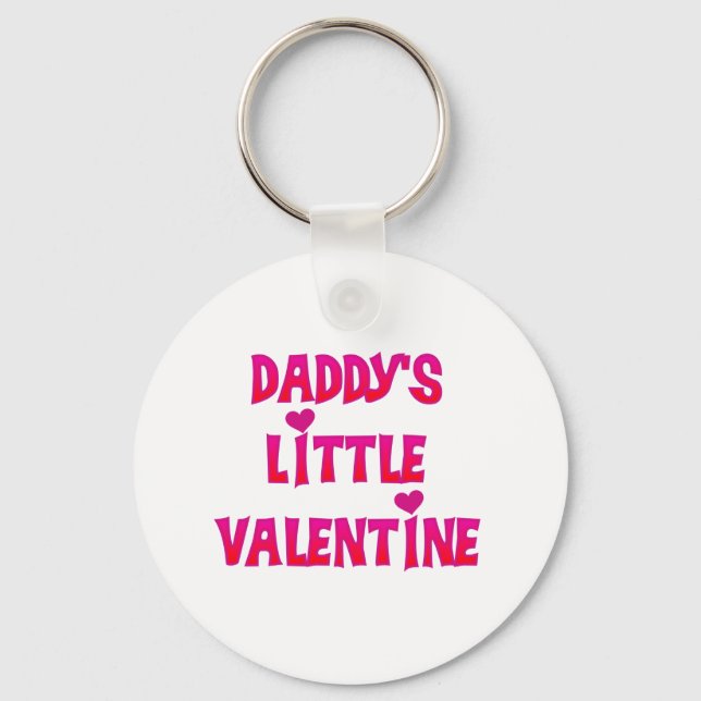 Daddy's Little Valentine Keychain (Front)
