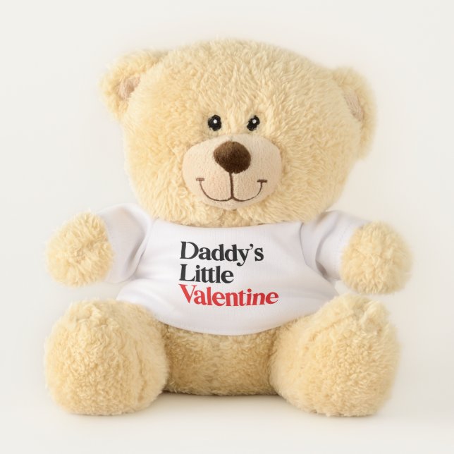 Daddy's Little Valentine Valentine's Day Teddy Bear (Front)