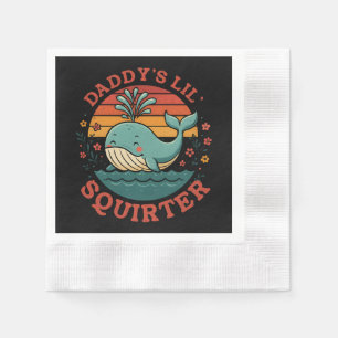 Daddys Little Whale Napkins