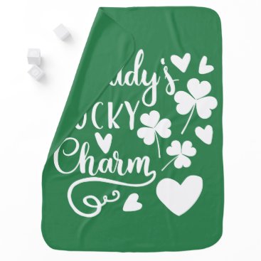 Daddys Lucky Charm Baby Blanket
