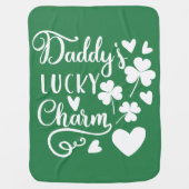 Daddys Lucky Charm Baby Blanket (Front)