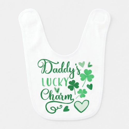 Daddys Lucky Charm Bib