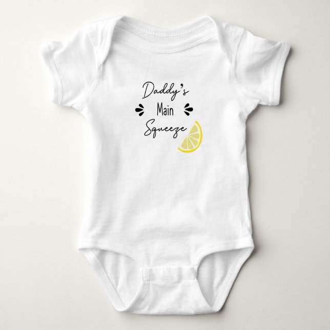 Daddy's Main Squeeze Baby Bodysuit (Front)