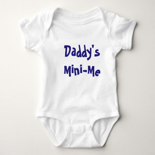 Daddys Mini_me OnsieCreeper for baby Baby Bodysuit