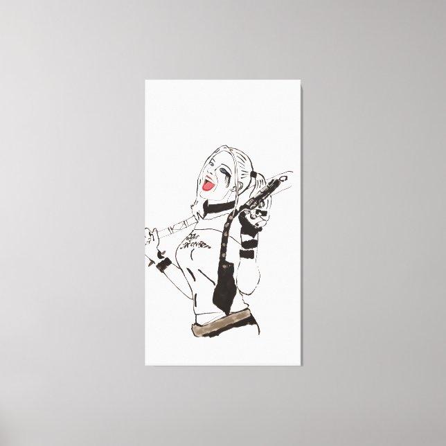 Daddy's Monster Hand Painted by Mark Elsen Canvas Print (Front)