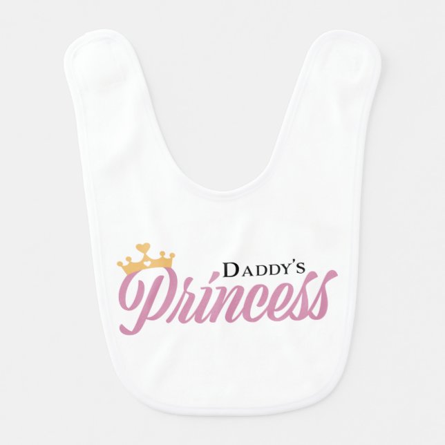 Daddys Princess Baby Bib (Front)