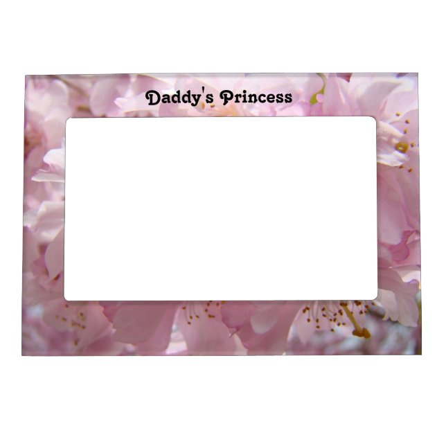 Daddy's Princess gifts magnetic Photo Frames Pink (Front)