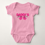 Daddy&#39;s Race Girl Baby Bodysuit at Zazzle