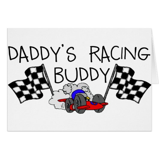 Daddy's Racing Buddy Cards (Front Horizontal)