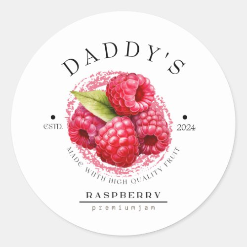 Daddys Raspberry Jam Sticker