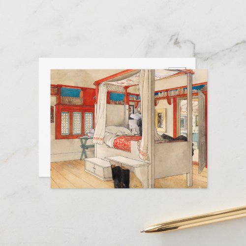 Daddys Room by Carl Larsson Holiday Postcard