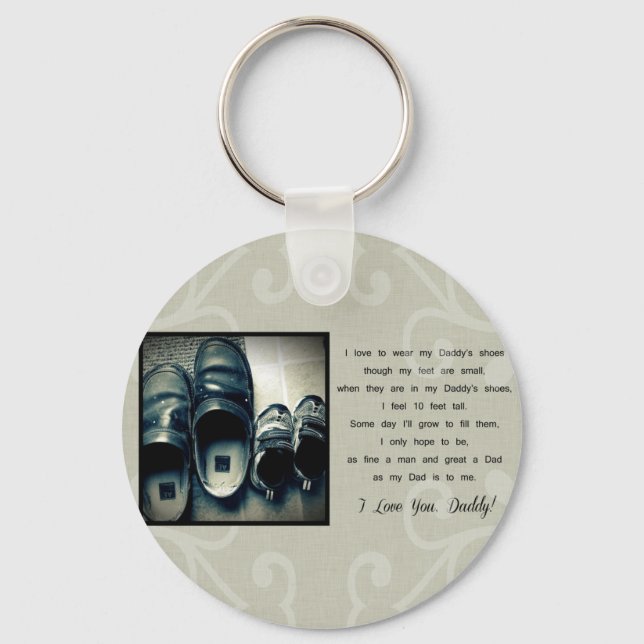 Daddy's Shoes Keychain (Front)