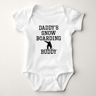 Daddy's Snowboarding Buddy Baby Bodysuit