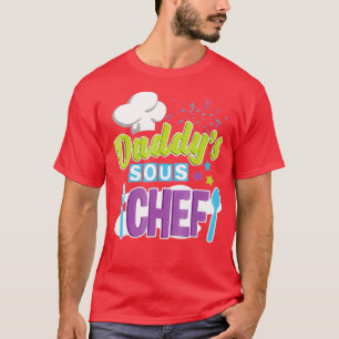 Daddys Sous Chef Kids Cooking T-Shirt