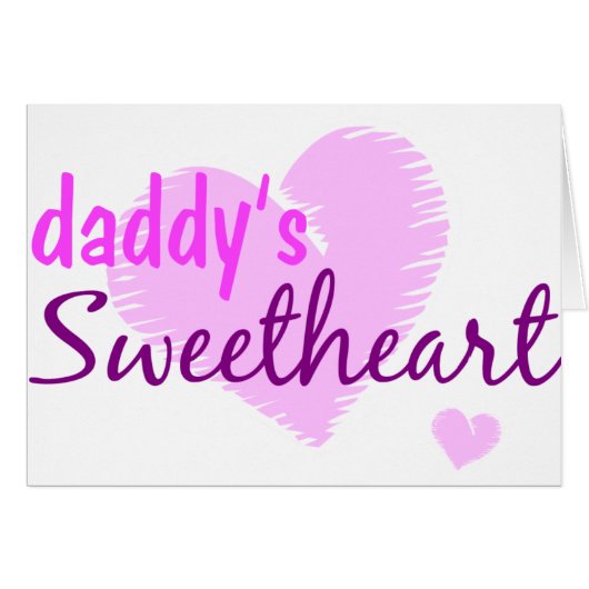 Daddy's Sweetheart Cards (Front Horizontal)
