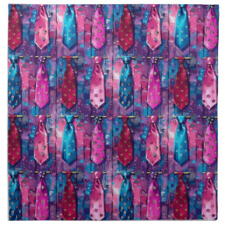  Daddy's Tie Collection Cloth Dinner Napkin Set
