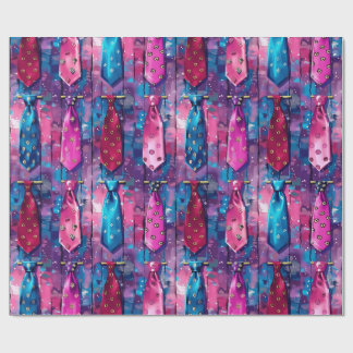 Daddy's Tie Collection Matte Wrapping Paper