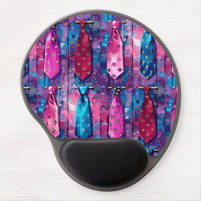 Daddy's Ties Gel Mousepadad Mouse Pad (Front)