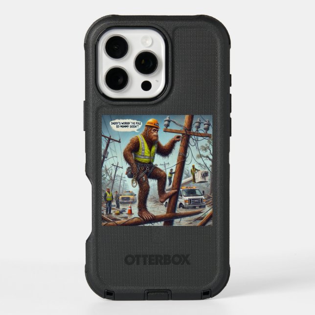 DADDY'S WORKIN THE POLE... iPhone 16 Pro Max Case (Back)