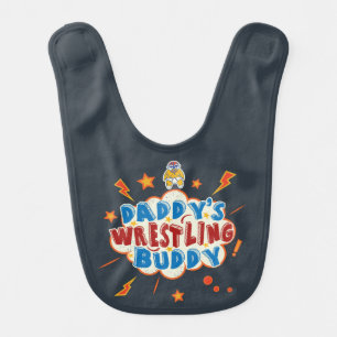 Daddy's Wrestling Buddy Funny Baby Bib