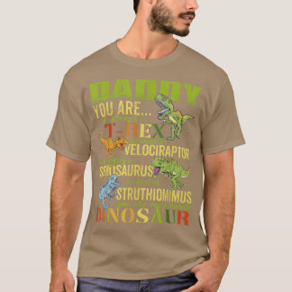 Daddysaurus Daddy You Are As Strong As T Re Funny T-Shirt