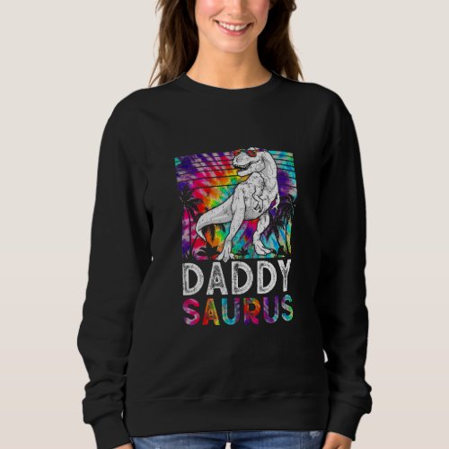 Daddysaurus Dinosaur Daddy Saurus Family Father Da Sweatshirt
