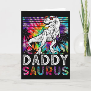 Daddysaurus Dinosaur Daddy Saurus Family Matching Card