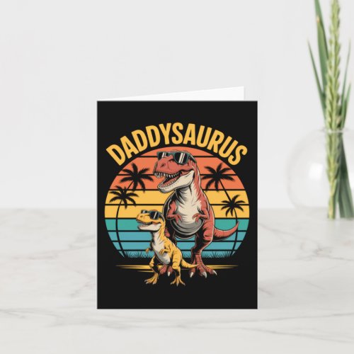 Daddysaurus Dinosaur Summer Fathers Day Card
